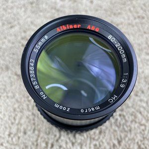 ALBINAR ADG 80-200mm 1:3.9 Macro Zoom‎ Lens 55mm No 85738643 Untested